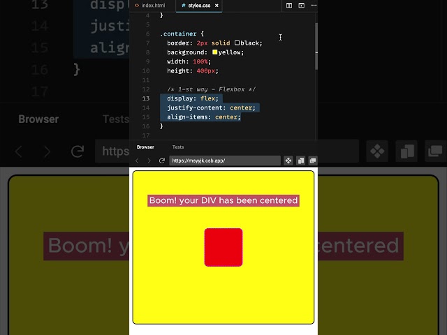 How To Center Div Inside Div - Never Google It Again!  #cssgrid #cssflexbox #cssflex #htmltutorial
