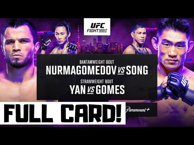 UFC Fight Night Nurmagomedov vs Song Predictions & Full Card Breakdown - UFC Shanghai Betting Tips
