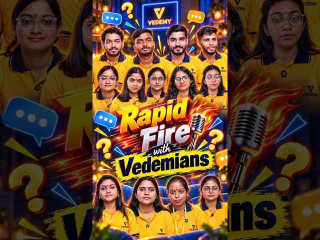 Distraction Ne Roka Ya Selection Ne Jeeta? 🔥 | JRF Rapid Fire | #vedemy #csirnet #rapidfire