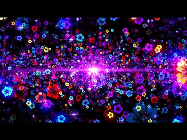 4K Screensaver | Colorful Neon Light Bloom 🌈 | 12 Hours Abstract VJ Loop (No Sound)