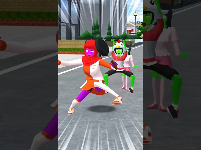 Why did it turn into a zombie || Sakura and original versions #sakuraschoolsimulator