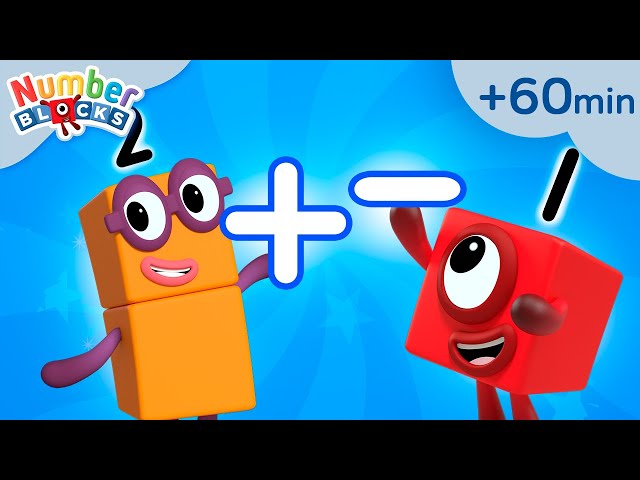 Learn Addition and Subtraction Level 1 | Learn to Count | Maths Cartoons for Kids | Numberblocks