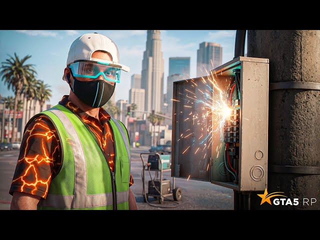 ELECTRICIAN - NEW JOB IN GTA 5 RP. SECOND GTA 5 RP SERVER MERGE