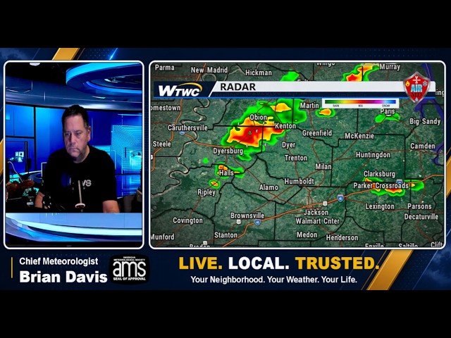 Friday Evening 5pm Weather Broadcast 9/11 Strong Storms Have Developed@WestTNWeather