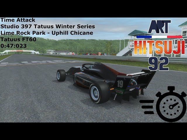 rFactor 2 - Time Attack - Lime Rock Park - Uphill Chicane - Tatuus FT60 - 0:47:023