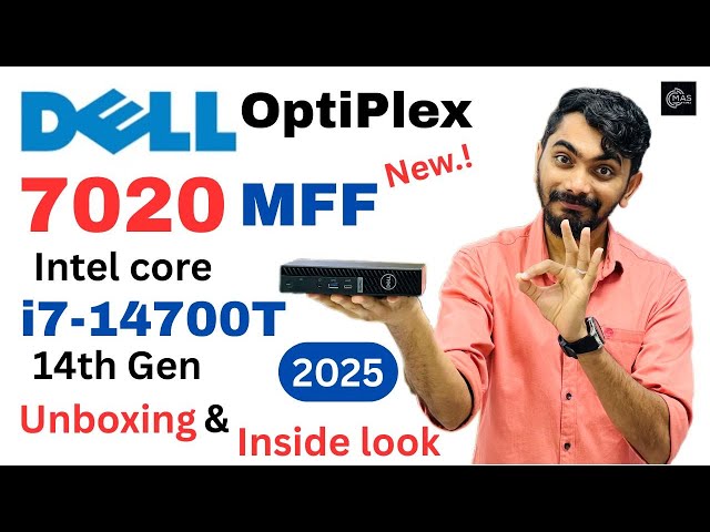 Dell OptiPlex 7020 MFF Mini i7-14700T Desktop Computer | 2025 | Unboxing and inside look