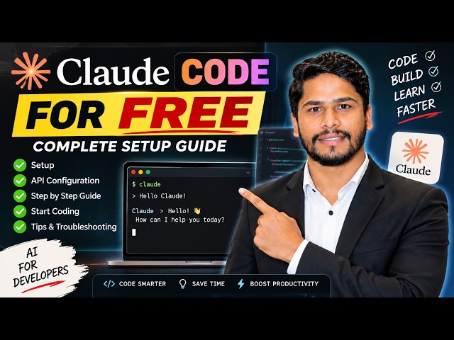 How to Use Claude Code for FREE | Complete Setup Guide | Unlimited Use