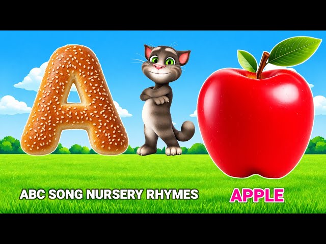 Phonics Song with TWO Words - A For Apple - ABC Alphabet Songs with Sounds for Children