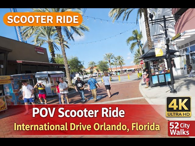 🎥 POV Scooter Ride on International Drive | ICON Park to Orange County Convention Center (4K)