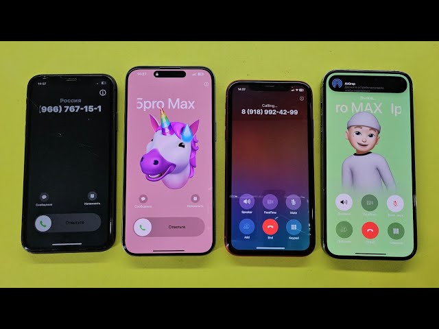 Incoming Call Two iPhone 11pro vs IPhone 14pro max vs iPhone 15pro max FaceTime