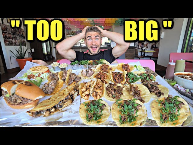 THE BIGGEST MEXICAN FOOD CHALLENGE IN TEXAS | Tacos, Tortas | Mexican Street Food Challenge