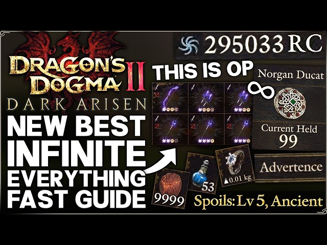 Dragon's Dogma 2 Dark Arisen - Get INFINITE Everything Fast & Easy - Best Lvl 5 Spoils & More Guide!