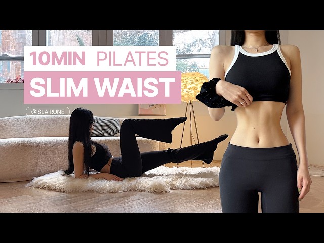 10 MIN Pilates Workout for a Slim Waist & Toned Abs 🔥