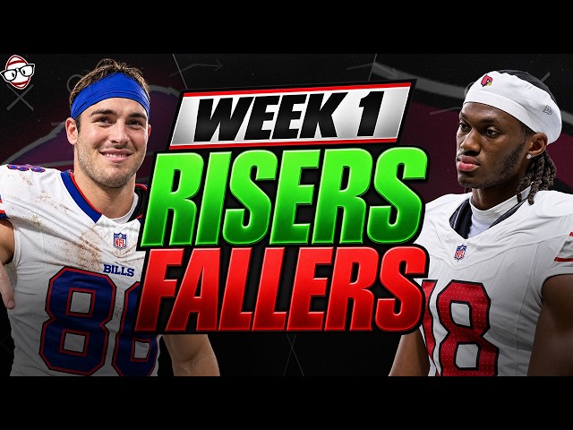 The BIGGEST Risers and Fallers from Week 1 of Fantasy Football!