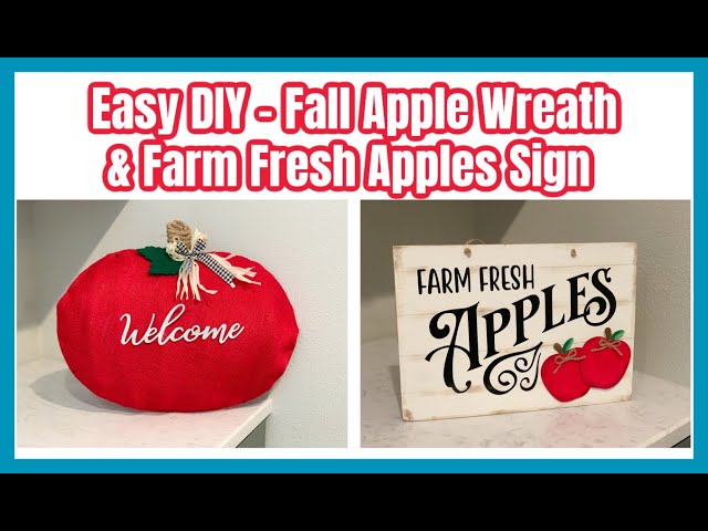 Easy DIY Apple Wreath | Sunflowers and Apples | Our Gray House