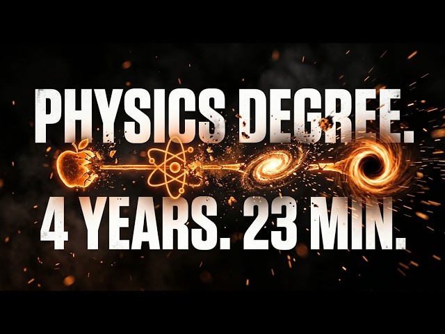 Entire 4 Years PHYSICS DEGREE Explained in 23 Minutes