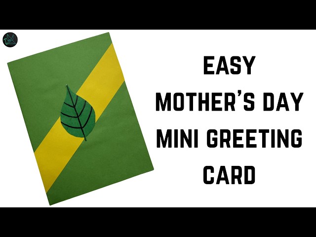 Easy MINI MOTHER'S DAY GREETING CARD |GMRVS ARTS AND CRAFTS| #mothersdaycardmaking #mothersday
