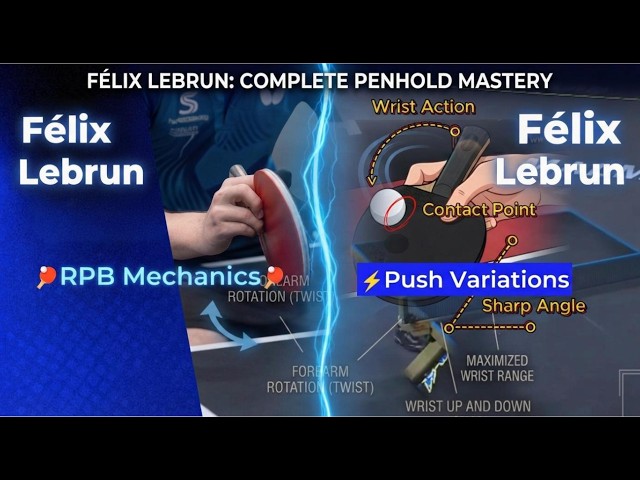 🇫🇷🏆 Félix Lebrun: Penhold Mastery: RPB Power, Serves & Push Variations | Tactical Masterclass Ep. 98