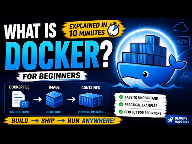 What is Docker? 🐳 Explained in 10 Minutes | Docker for Beginners