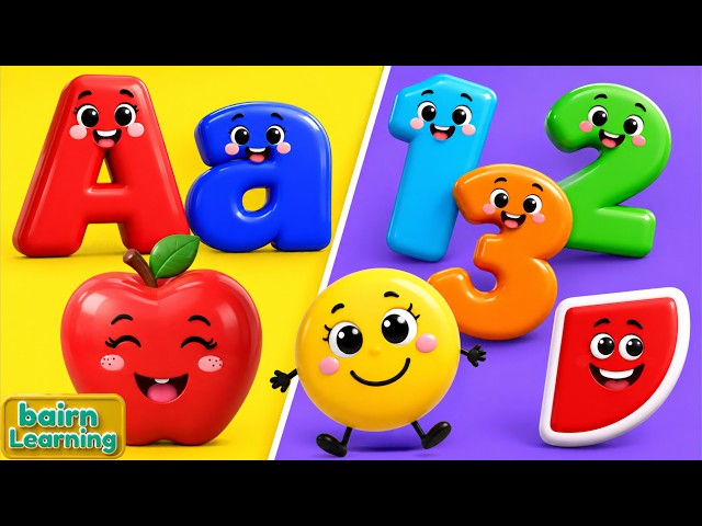 Toddler Learning Videos For 5 Year Olds | ABCs, 123s Shapes, and Nursery Rhymes