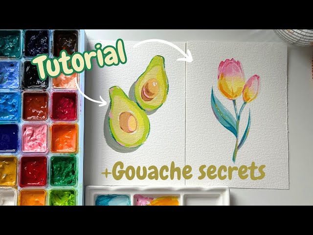 Beginners guide to gouache + Painting Tutorial