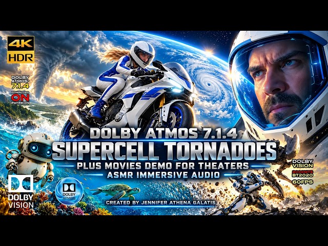 DOLBY ATMOS 7.1.4 "Master Tornadoes Fury" Overhead Speakers DEMO Showcase 4KHDR & Bonus (Download)