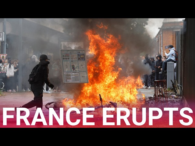 France descends into chaos as violent school protests erupt leaving dozens wounded