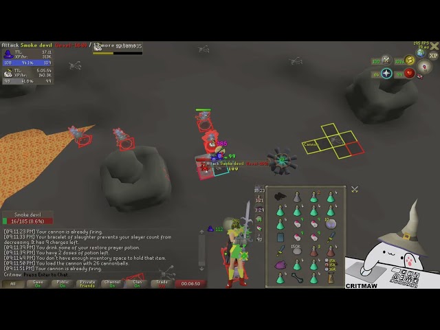 Completing One Smoke Devils Task (209 total)