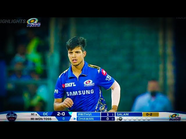 Rasikh Salam- THE FAST & FURIOUS debuted #IPL2019 #MUMBAIINDIANS