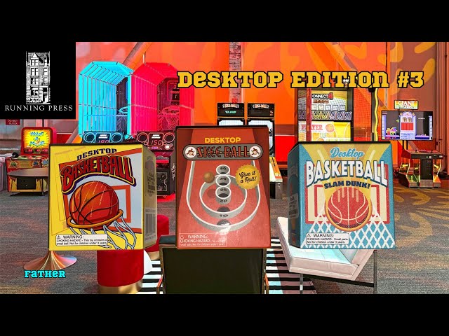 Running Press Mini Kits Unboxing #10: Desktop Edition #3 | Basketball, Skee Ball & Basketball