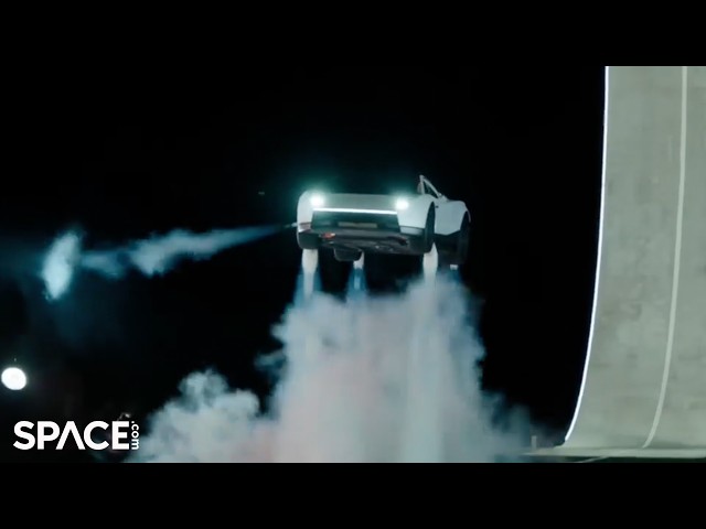 Tesla Unveils 'Flying' Roadster with SpaceX Thrusters