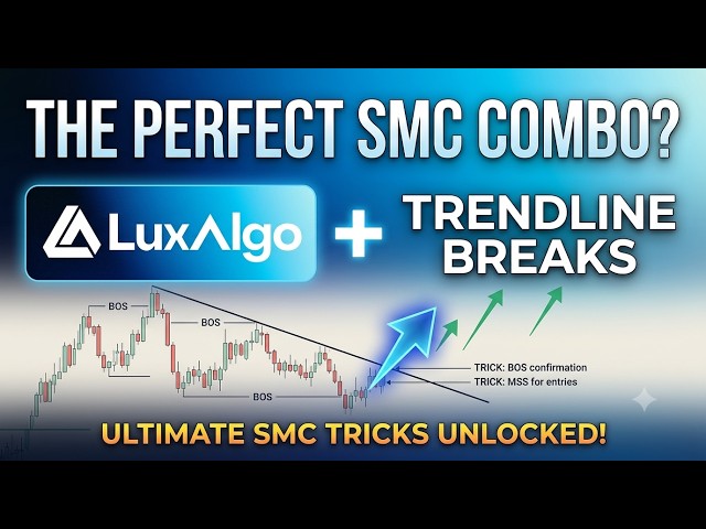 LuxAlgo ++ Trendline Break Indicator = Perfect Combo for SMC ? Trendline Break Tricks