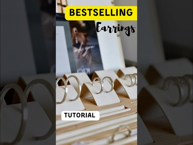 Making Hoop Silver Earrings #jewellerymaker #workshop #workprocess #tutorial #silversmith #diy