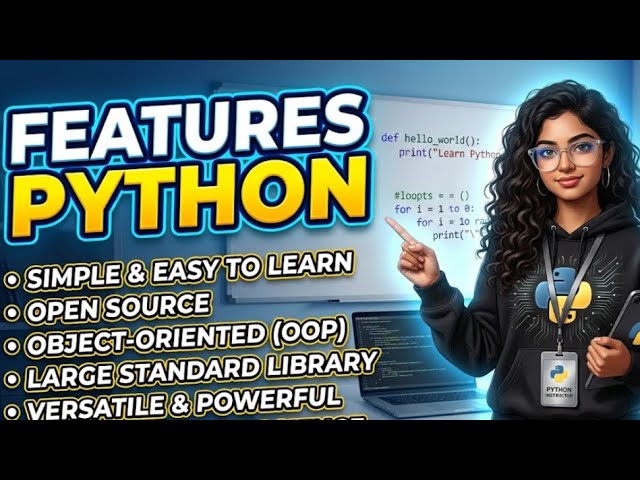 Features of Python Explained Simply | Python Beginner Course Class 02