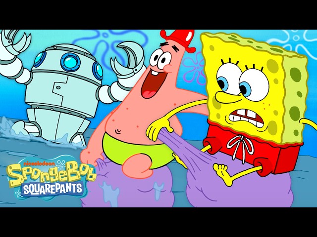 Patrick & SpongeBob Play with Mysterious Goo Bubbles 🟣🌊 | Full Scene | Patrick Star