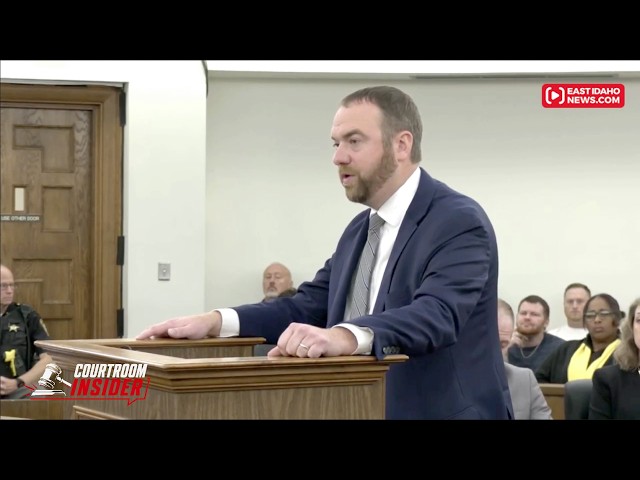 Prosecuting Attorney Matt Joseph delivers closing arguments in the Caleb Flynn murder trial