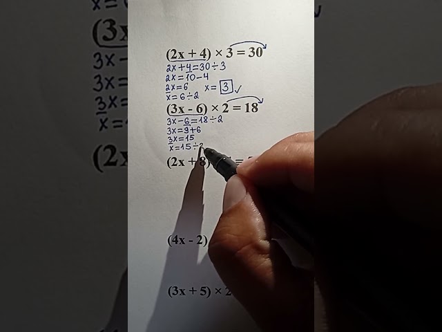 How to Solve Equations with Brackets (Step-by-Step Guide) #maths #mathstricks #mathematics #mathas 