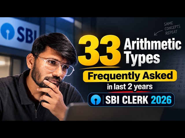 Fastest Way to solve Arithmetic Q's - SBI CLERK 2026🔥