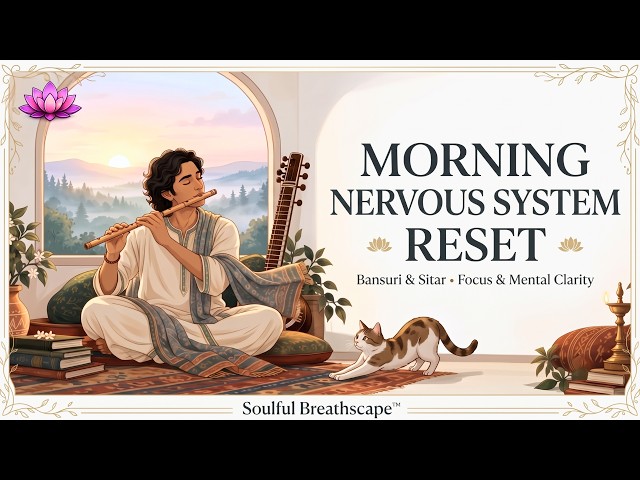 Morning Nervous System Reset 🌿 Bansuri Therapy for Quiet Mind, Mental Clarity | Indian Healing Music