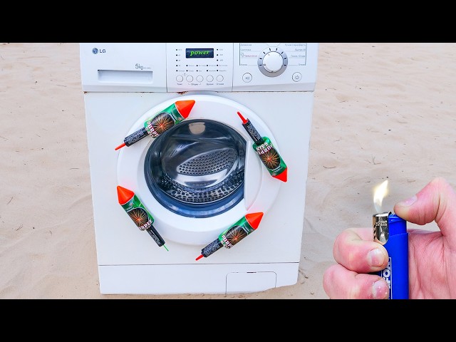 EXPERIMENT: Washing Machine vs XXL Rocket