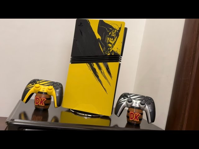 Unboxing Marvel's Wolverine Battle Yellow Limited Edition PS5 Pro Covers & controller 💛🩶