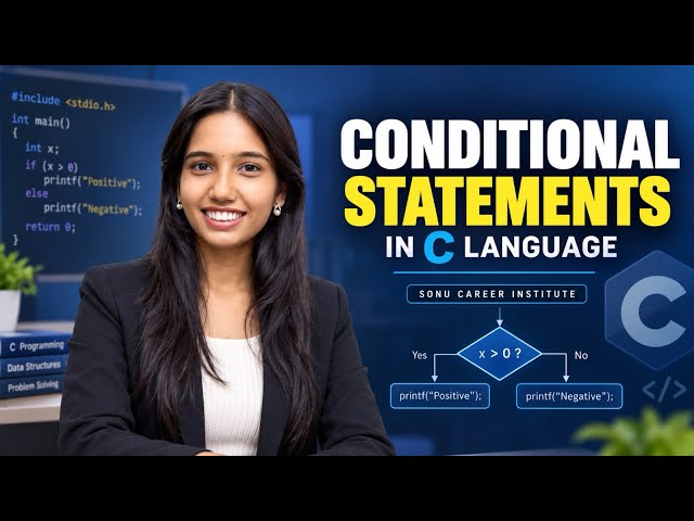Conditional Statements in C Language | if, if-else, else-if & Nested if | C Programming Tutorial