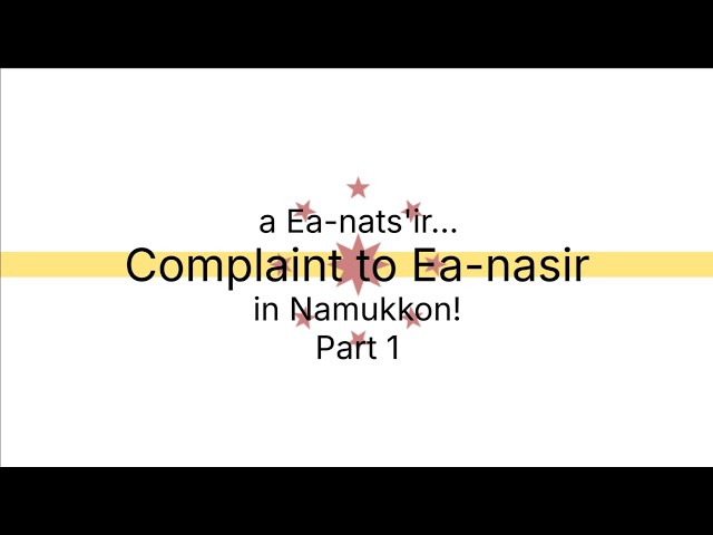 [conlang showcase] Complaint to Ea-nasir Pt. 1 || Namukkon