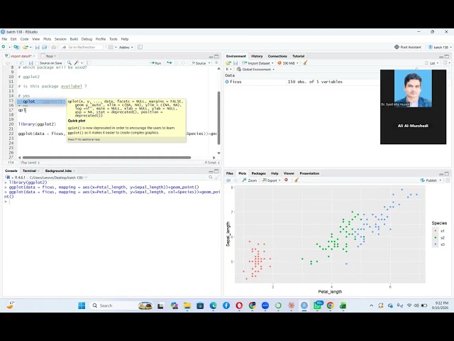 Batch 138: basic plots with ggplot and correlation analysis with psych