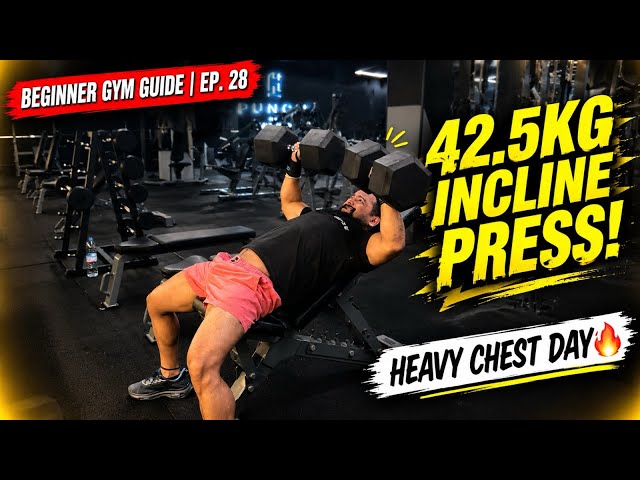 How To Build a Massive Upper Chest & Arms! ⚡ | Complete Heavy Push Day | Ep. 28 #gymvlog #pushday