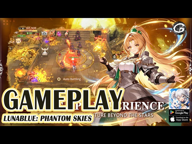Lunablue: Phantom Skies First Impressions Gameplay - New Mobile Game (Android/IOS)