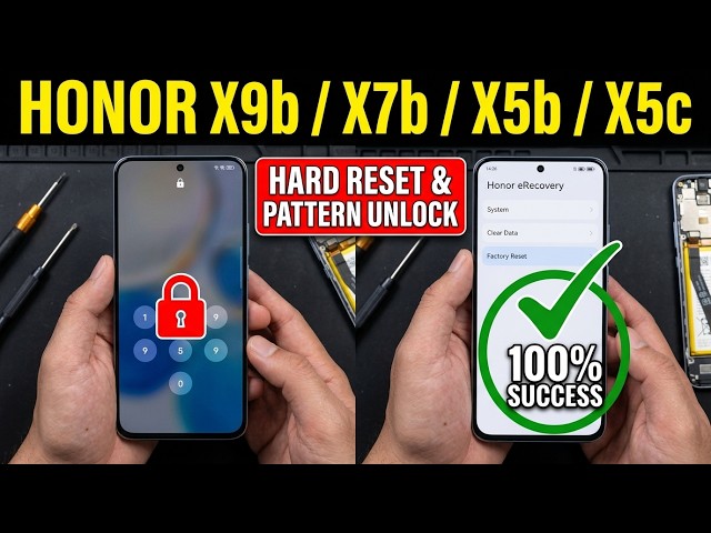 HONOR X5b Plus Factory Reset, HONOR X5c Plus Screen Lock Remove, Honor Wipe Data 2026
