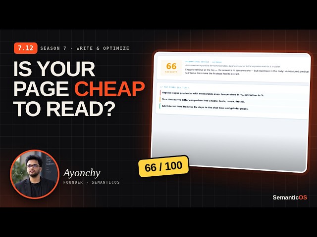 SemanticOS 7.12 Cost of Retrieval [That Help TO Get Rank Fast]