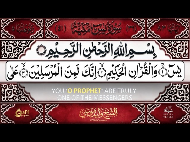 سورہ یس مکمل | دل کو نرم کرنے والی خوبصورت تلاوت | بخشش اور مغفرت کی روحانی دعا | Surah Yaseen