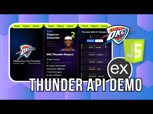 OKC Thunder Website Demo